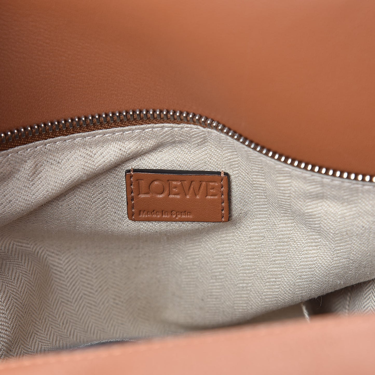 Calfskin Large Puzzle Bag Tan
