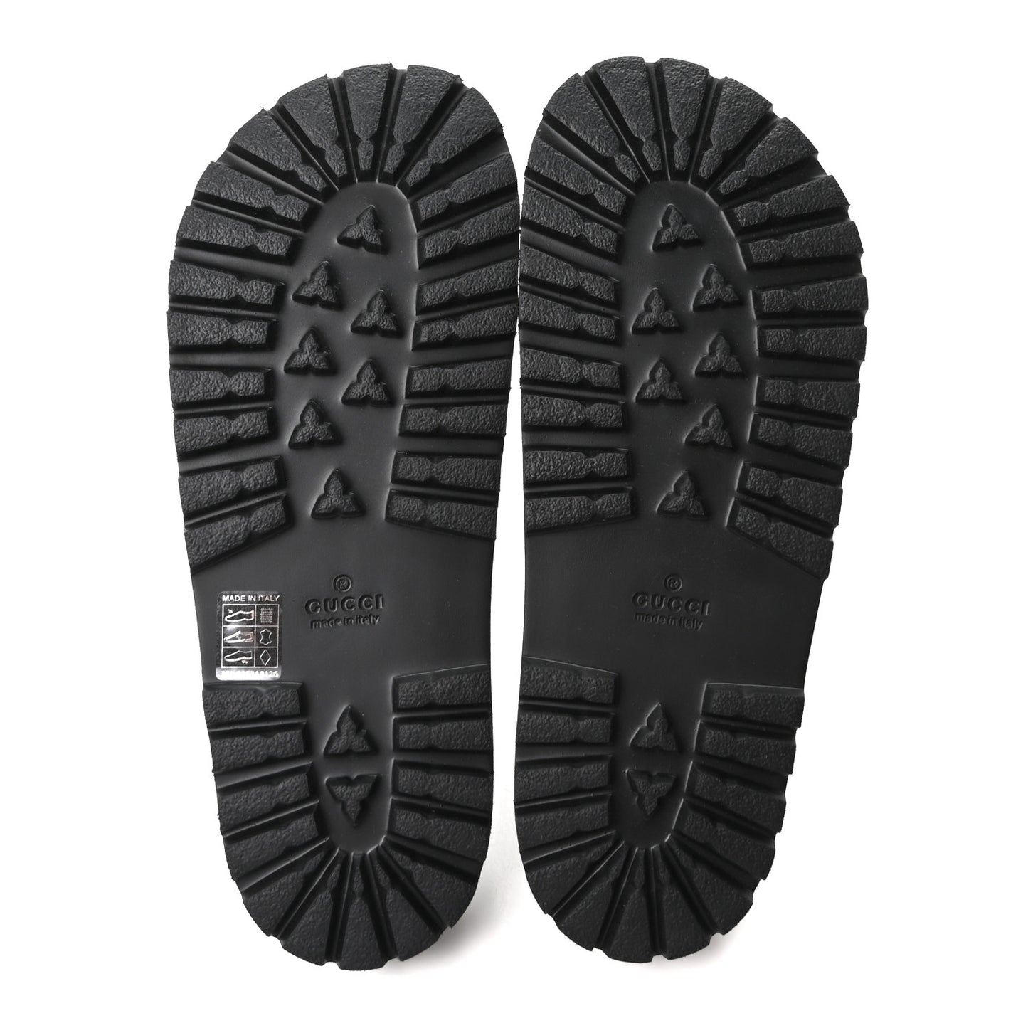 GG Supreme Monogram Camouflage Mens Lug Sole Slide Sandals 7 Blue Multicolor
