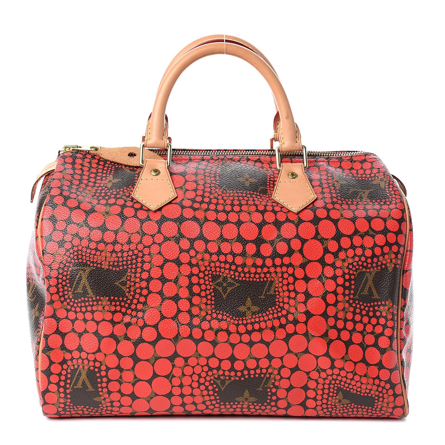 Monogram Kusama Town Speedy 30 Red
