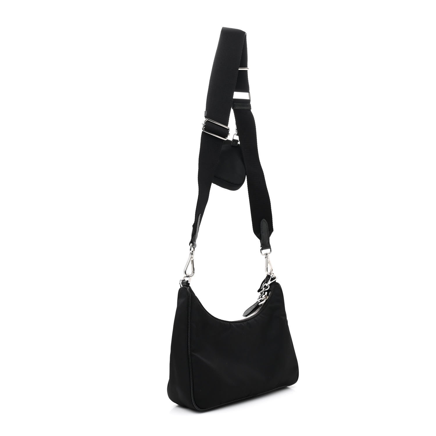 Prada Nylon Re-Edition 2005 Shoulder Bag Black 3 of 11