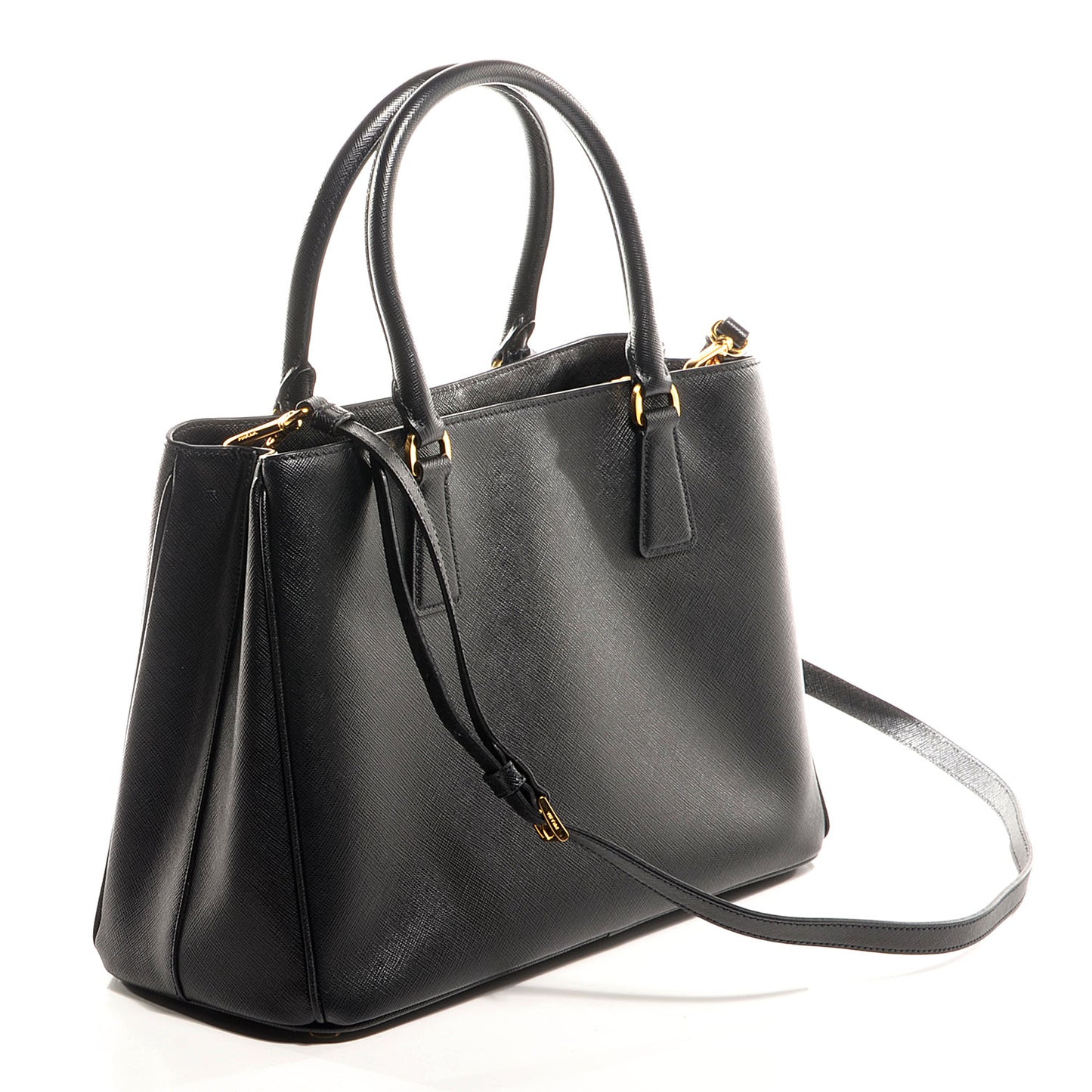 Saffiano Lux Medium Tote Nero Black