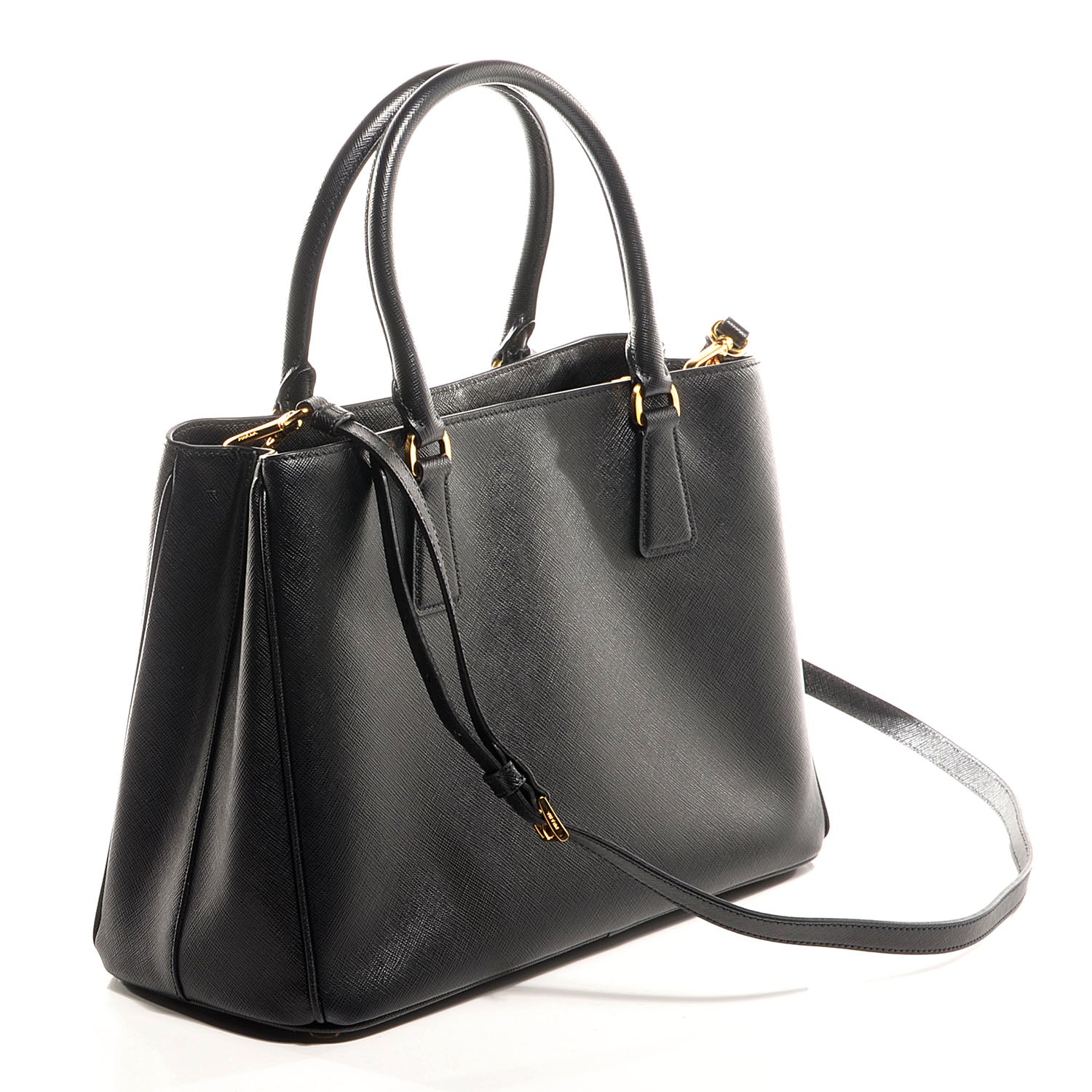 Prada Saffiano Lux Medium Tote Nero Black 5 of 12