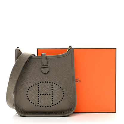 Hermes Taurillon Clemence Evelyne TPM Etain 9 of 9
