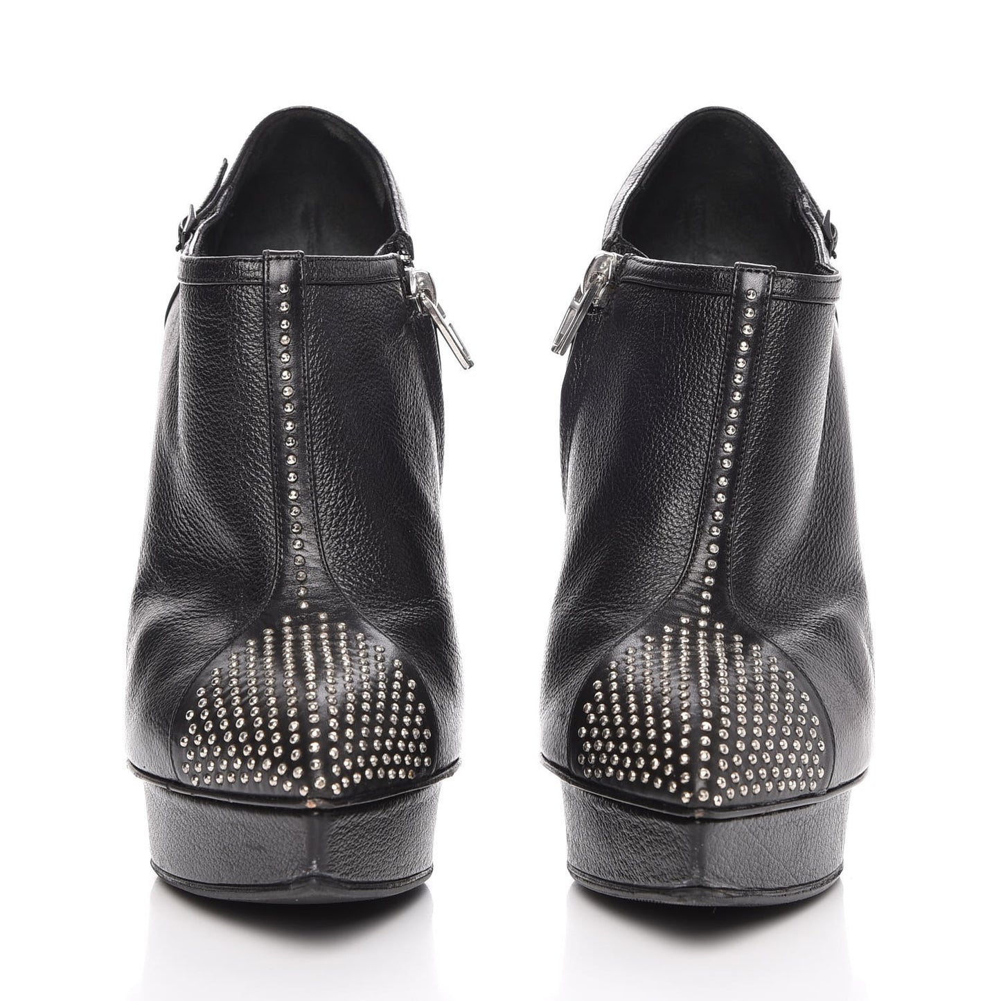 Calfskin Studded Janis 105 Boots 36 Black