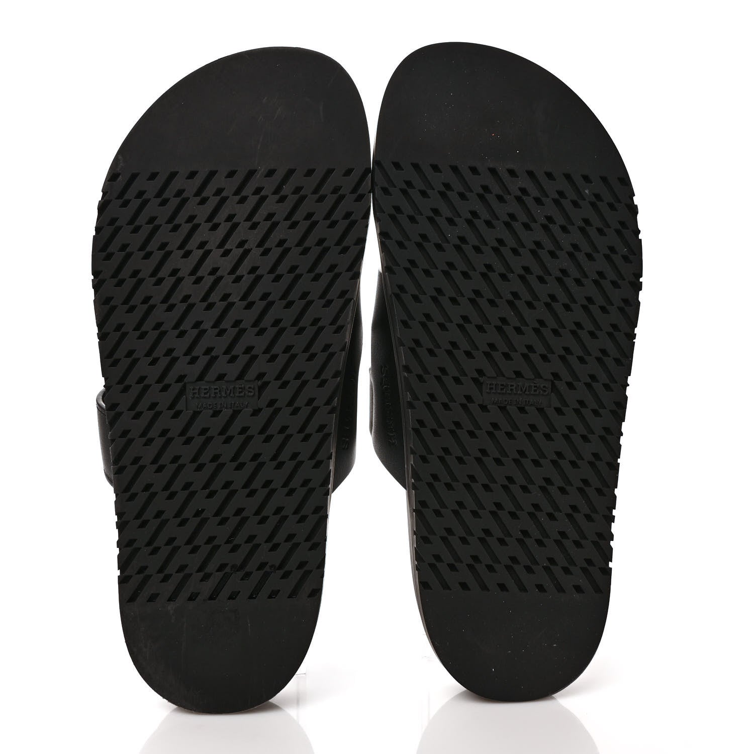Hermes Calfskin Womens Chypre Sandals 38 Black 5 of 9