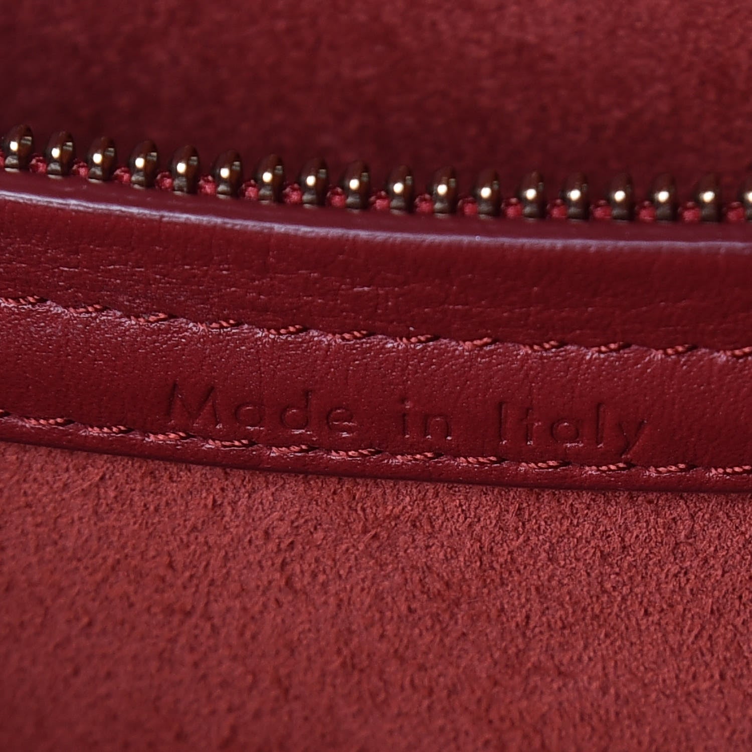 Celine Supple Calfskin Medium Phantom Luggage Red 8 of 17