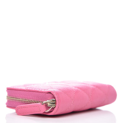 Chanel Caviar Quilted Zip Coin Purse Pink 4 of 8