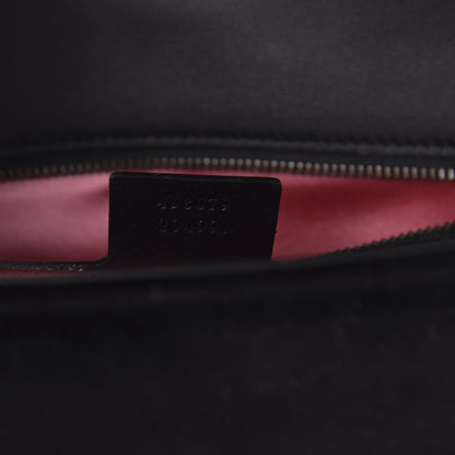Gucci Velvet Matelasse GG Marmont Clutch Black 9 of 11