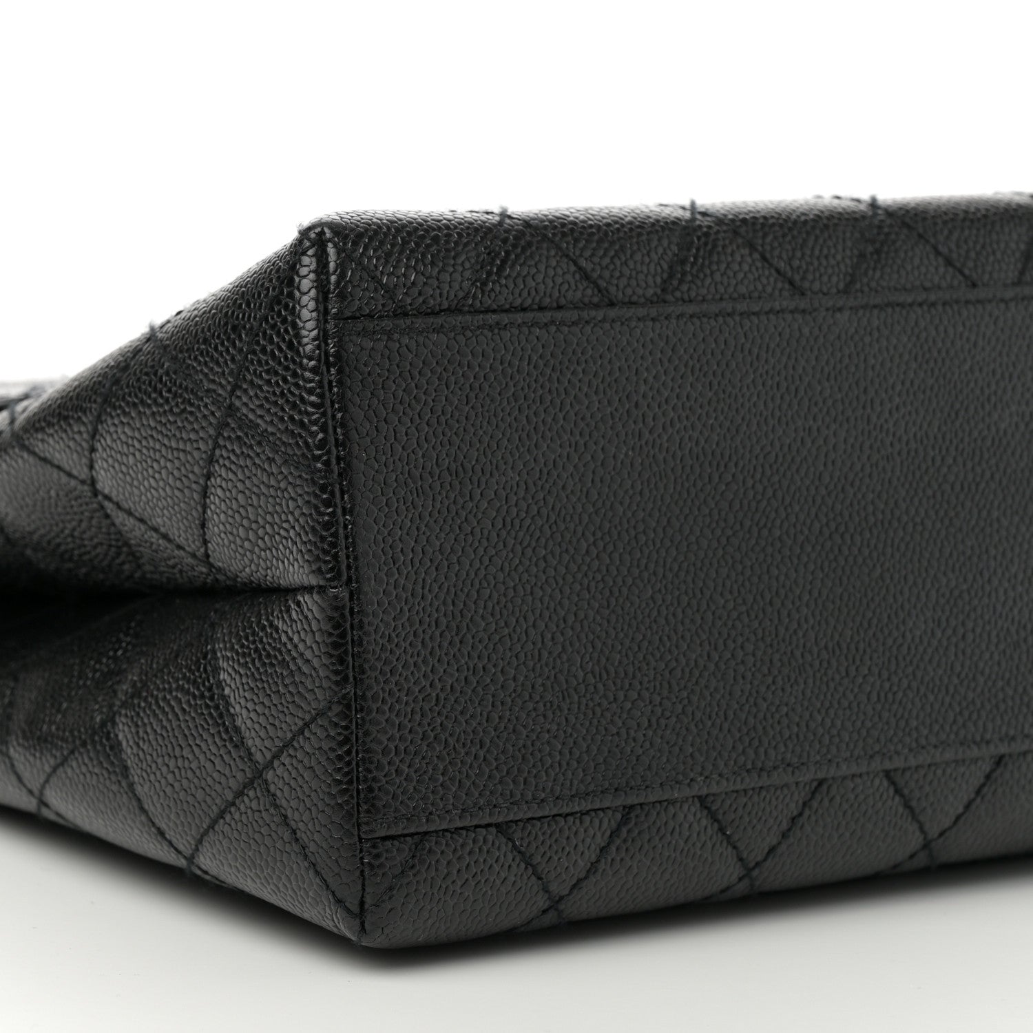 Chanel Caviar Quilted Jumbo Kelly Flap Black 8 of 10