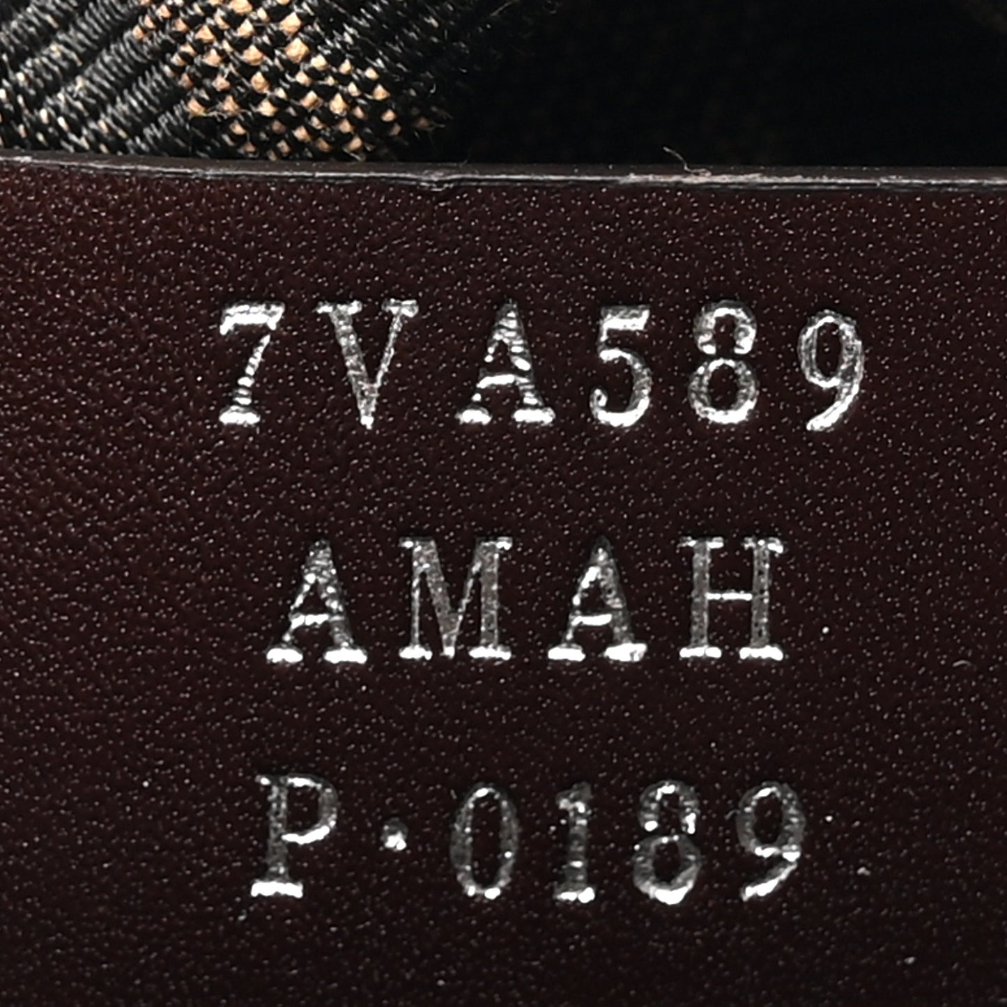Jacquard Vitello Logo Bucket Bag Brown