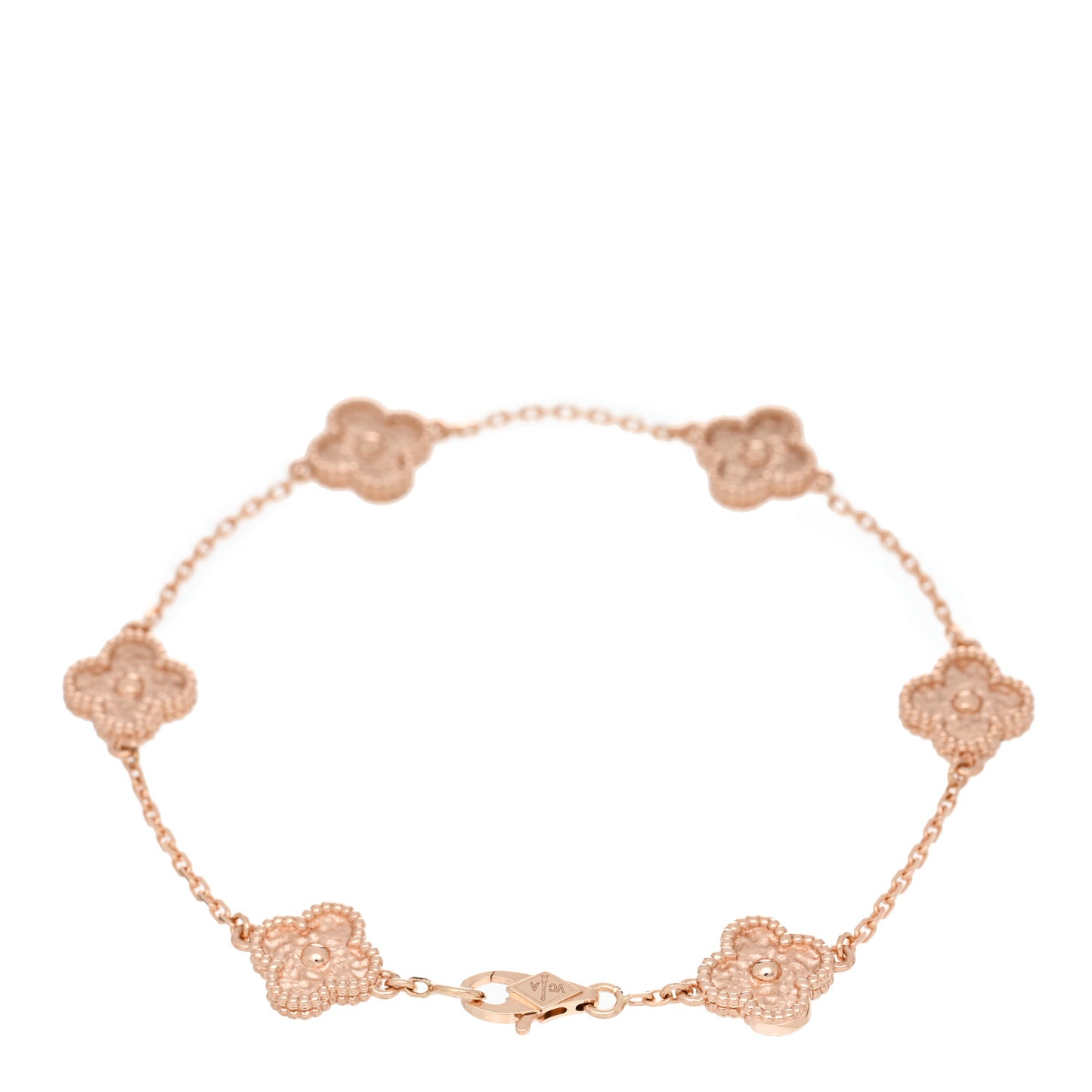 18K Rose Gold 6 Motifs Sweet Alhambra Bracelet
