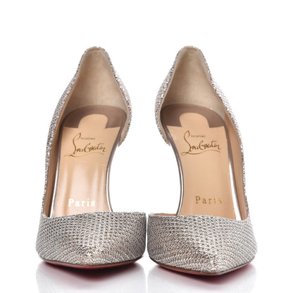 Christian Louboutin Glitter Luminor Iriza 100 Pumps 36 Gold 2 of 8