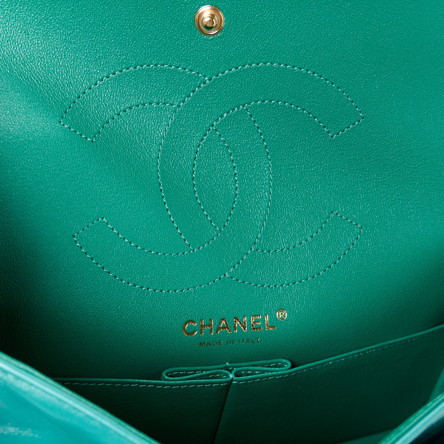 Chanel Aged Calfskin Quilted 2.55 Reissue 225 Flap Green 6 of 12
