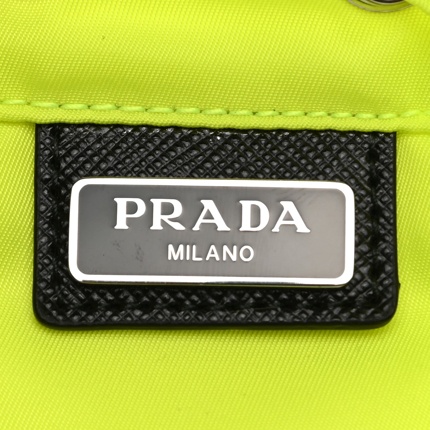 Prada Nylon Vela Drawstring Pouch Fluo 6 of 11