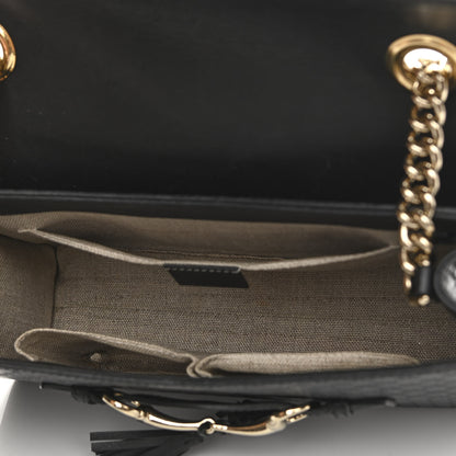 Gucci Microguccissima Medium Emily Chain Shoulder Bag Black 6 of 12