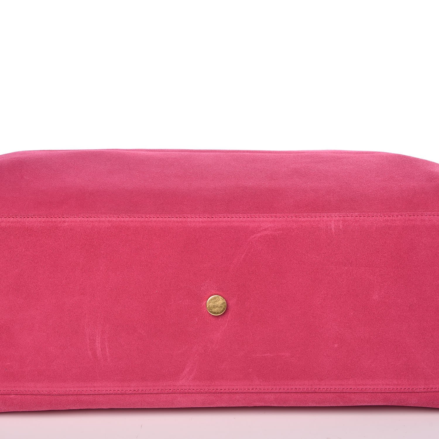 Saint Laurent Calfskin Suede Reversible East West Shopper Tote Fuchsia 13 of 13