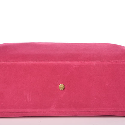Saint Laurent Calfskin Suede Reversible East West Shopper Tote Fuchsia 13 of 13