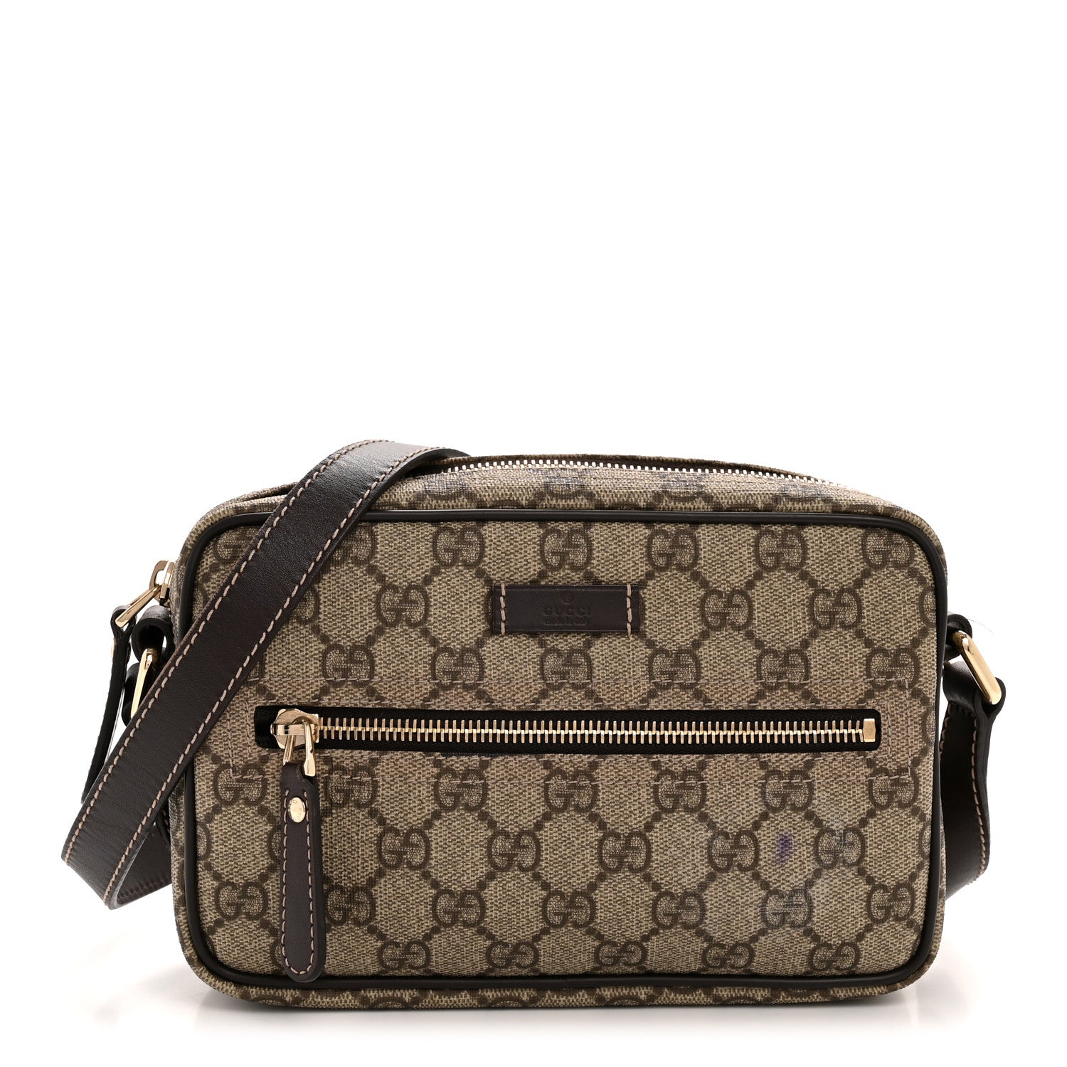 Gucci GG Plus Monogram Small Shoulder Bag Dark Brown 1 of 12