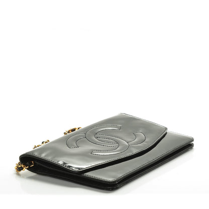 Chanel Patent Timeless CC Wallet On Chain WOC Black 4 of 7