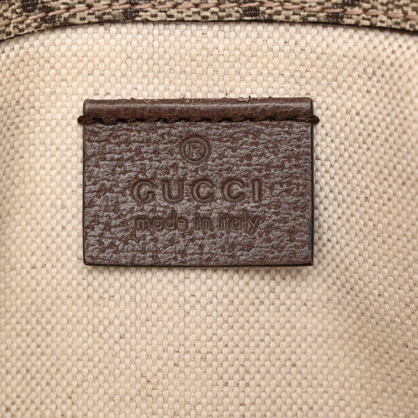GG Supreme Monogram Neo Vintage Web Belt Bag Brown