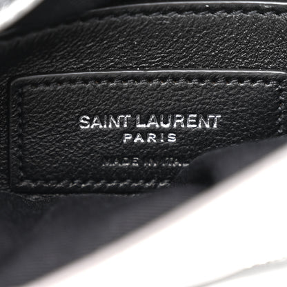 Saint Laurent Metallic Lambskin Quilted Double Flap Bag Silver 6 of 10