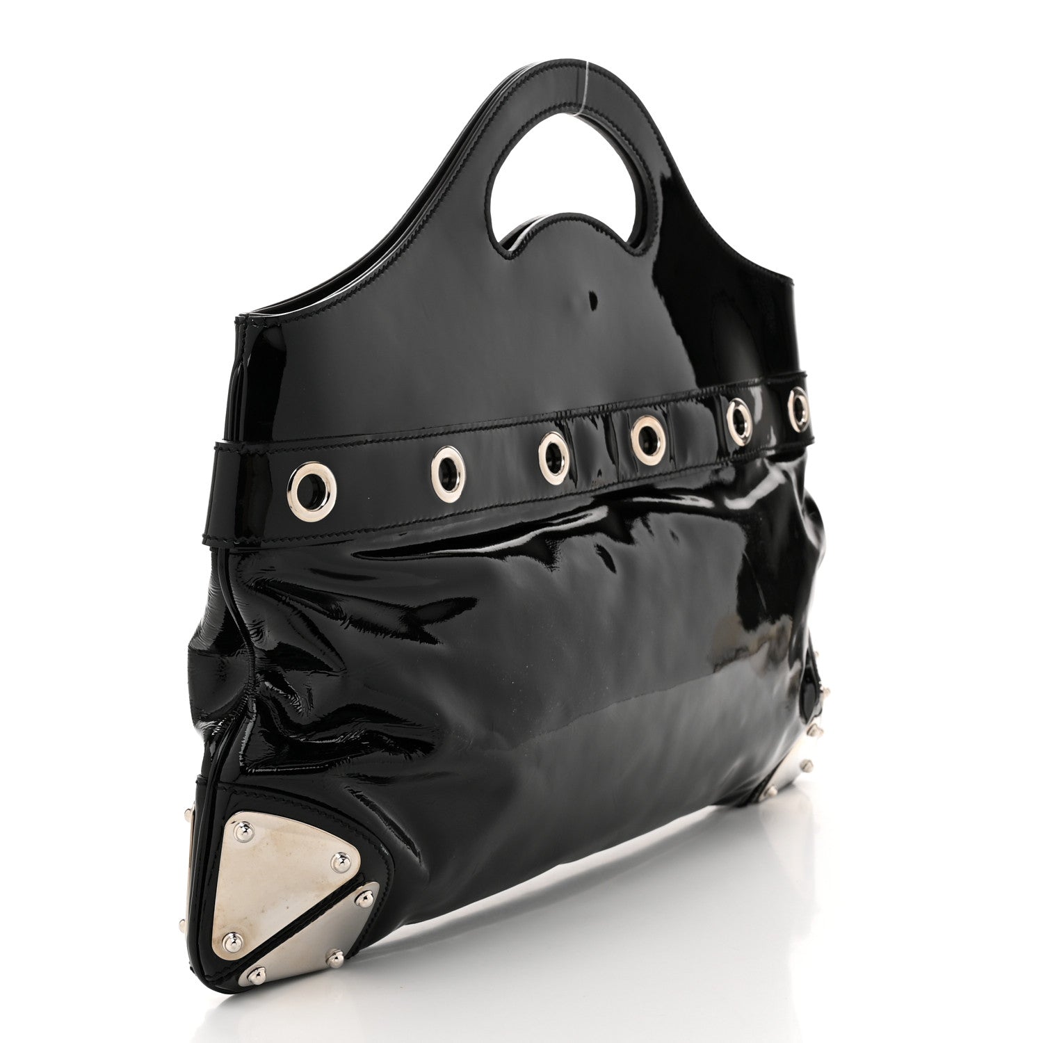 Gucci Patent Romy Medium Tote Black 3 of 11