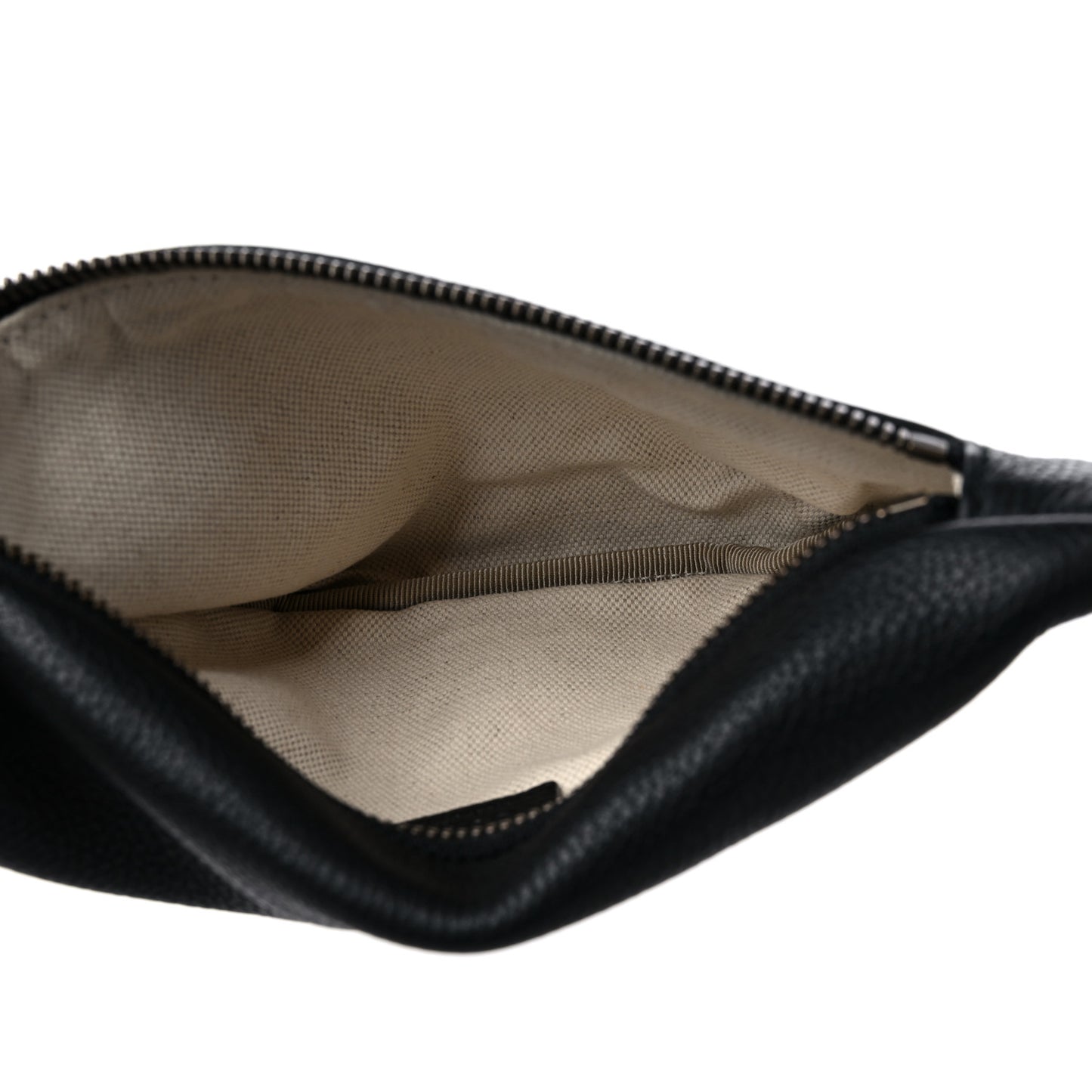 Grained Calfskin Small Logo Belt Bag Black