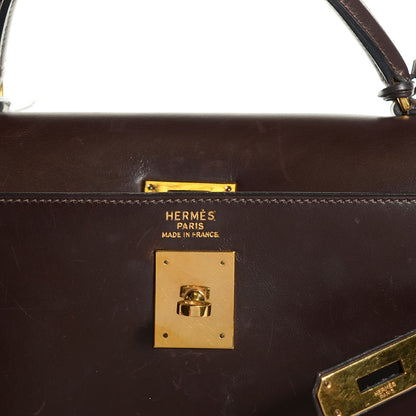 Hermes Box Kelly Sellier 32 Chocolate 9 of 22