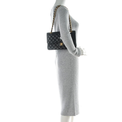 Chanel Caviar Quilted Medium Double Flap Black 2 of 8