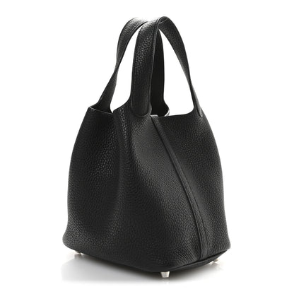 Hermes Taurillon Clemence Picotin Lock 18 PM Black 3 of 13
