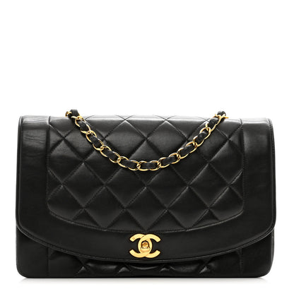 Chanel Lambskin Quilted Medium Single Flap Black 1 of 10