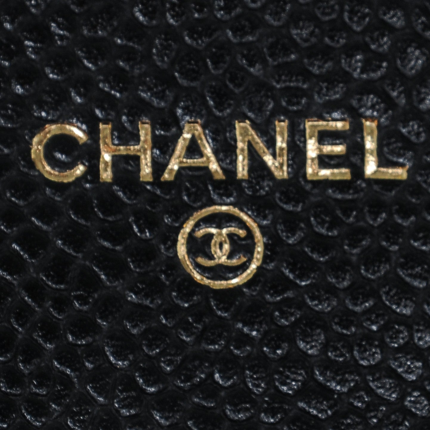Caviar Quilted Flap Card Holder Black