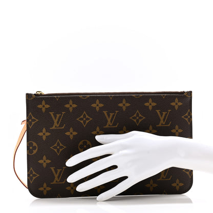 Louis Vuitton Monogram Neverfull MM GM Pochette 2 of 8