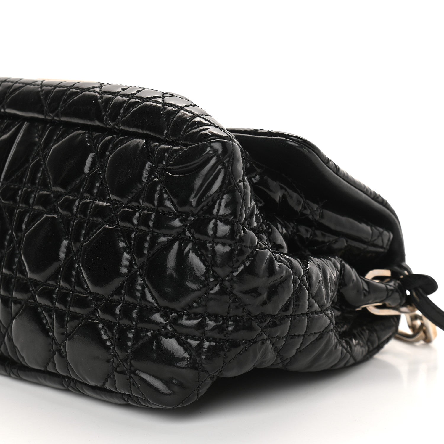 Christian Dior Patent Cannage New Lock Flap Black 9 of 9