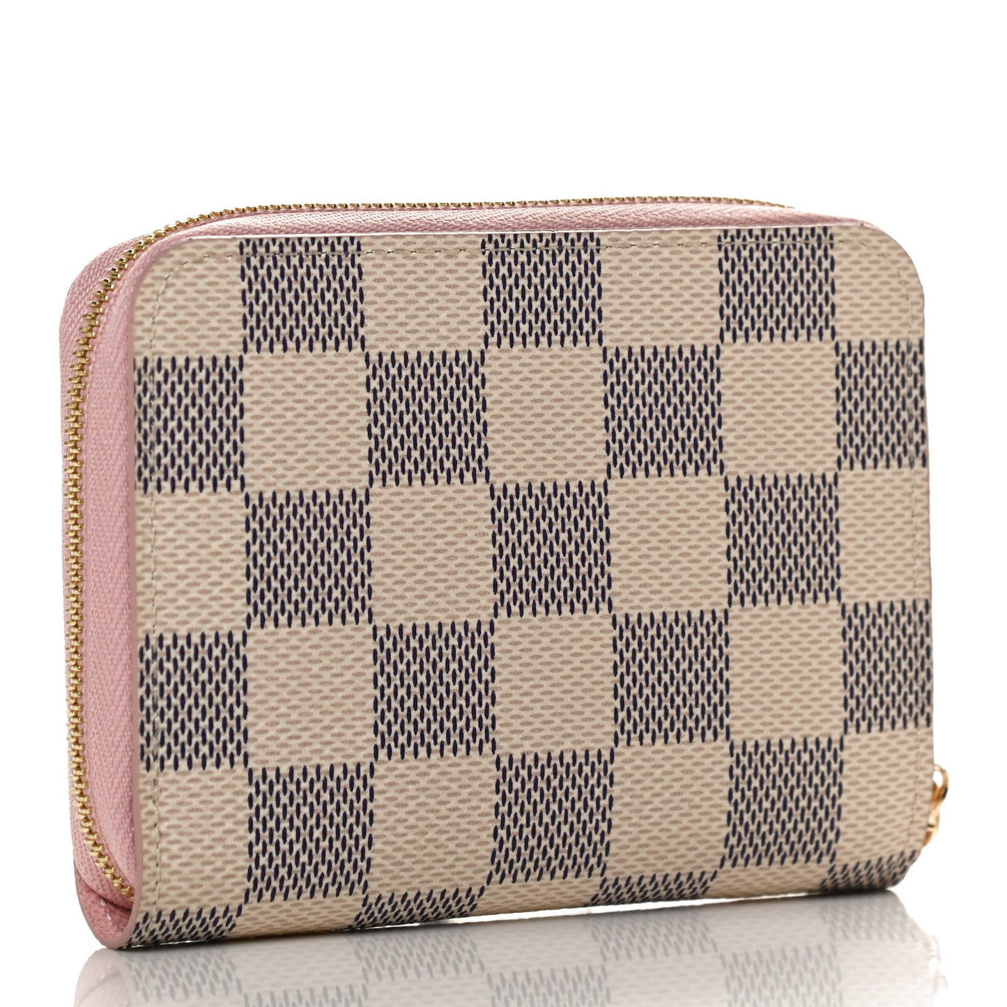 Damier Azur Zippy Coin Purse Rose Ballerine