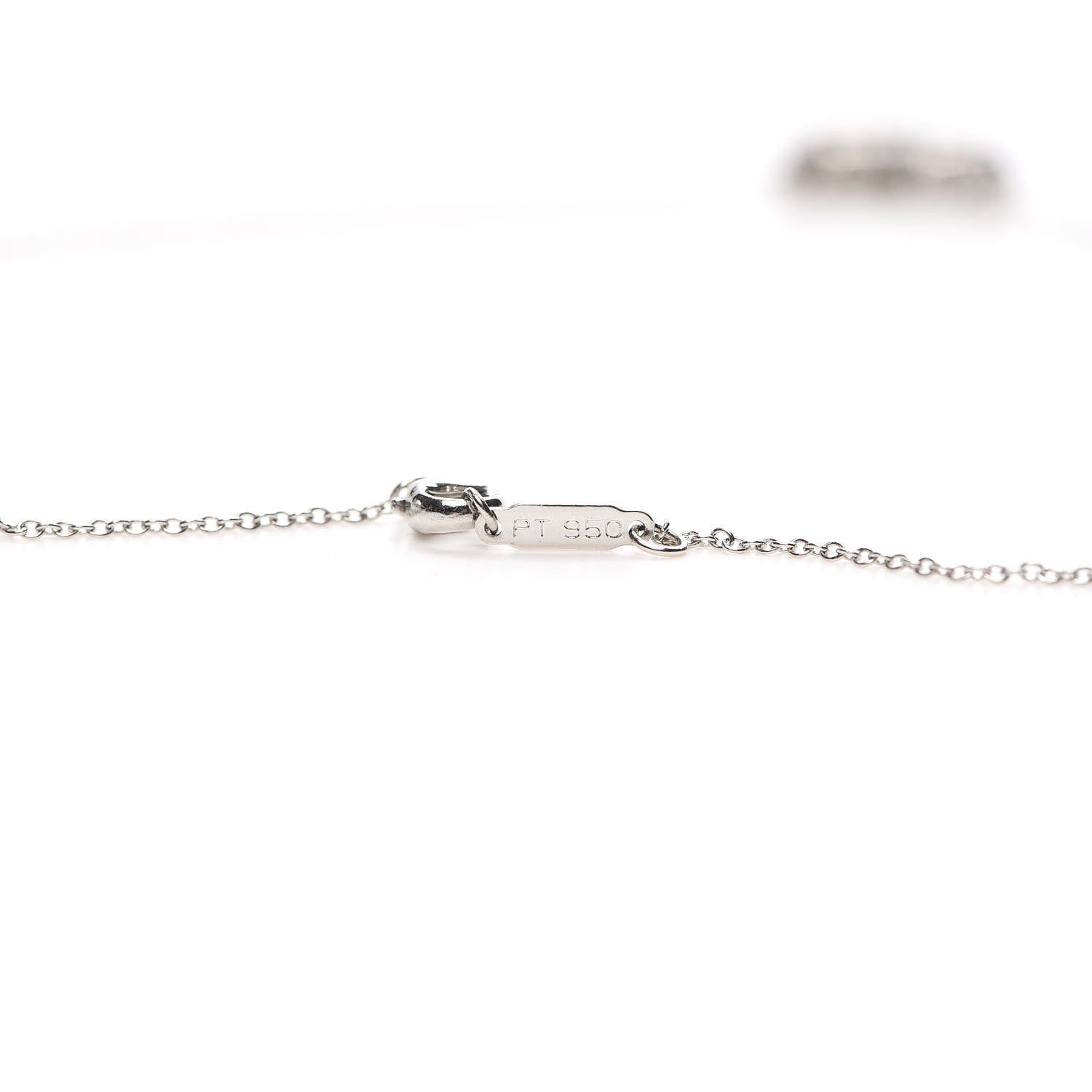 Tiffany Platinum Diamond .72ct Heart Pendant Necklace 4 of 6