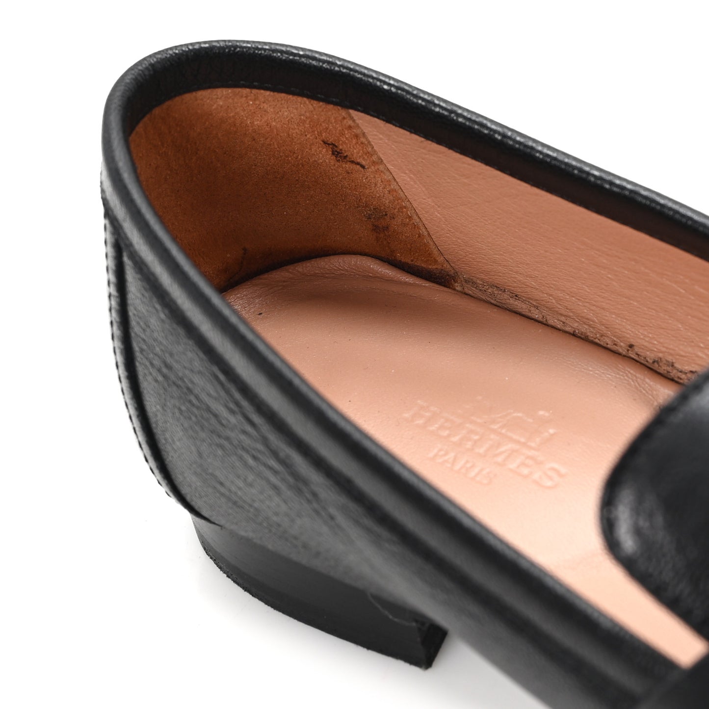 Goatskin Womens Paris Loafers 40 Black