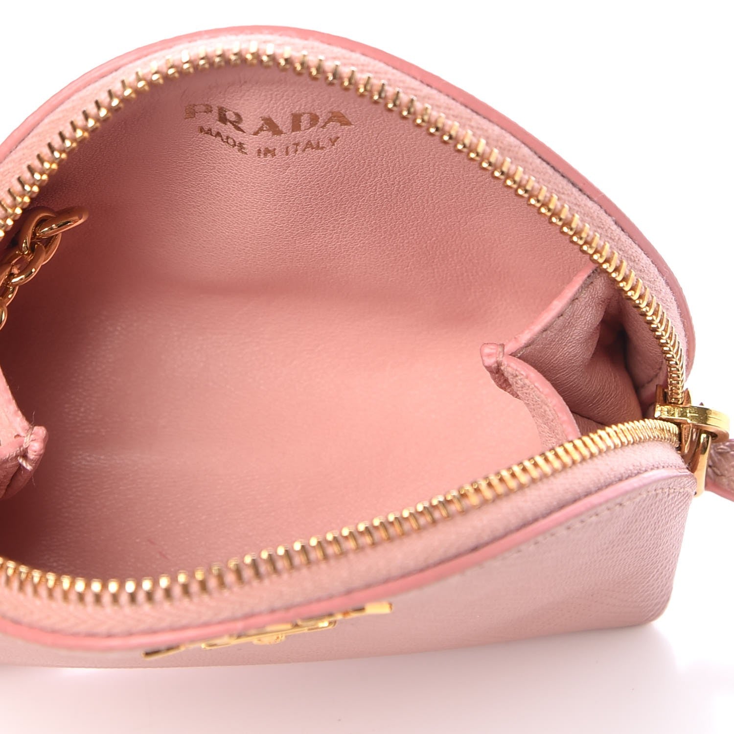 Prada Saffiano Metal Coin Purse Orchidea 5 of 9