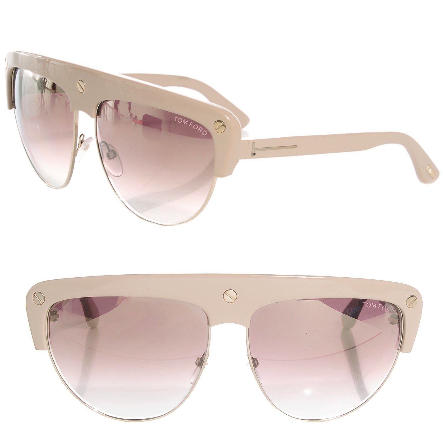 Tom Ford Liane TF318 Sunglasses Beige 1 of 4