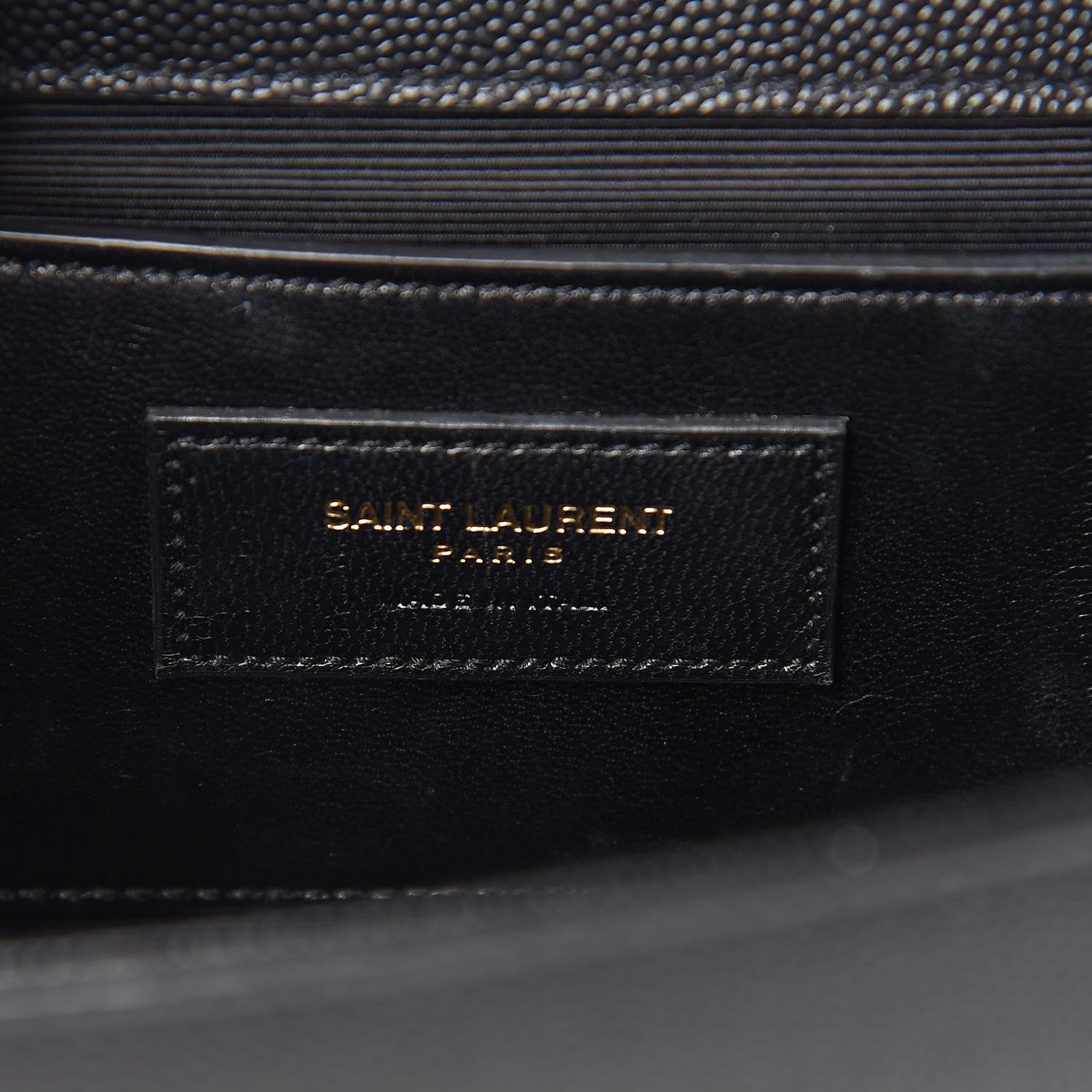 Saint Laurent Grain De Poudre Star Monogram Kate Satchel Black 6 of 10