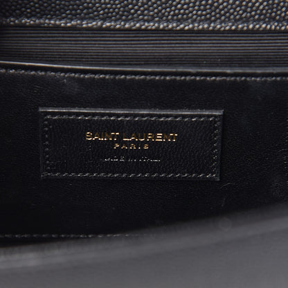 Saint Laurent Grain De Poudre Star Monogram Kate Satchel Black 6 of 10