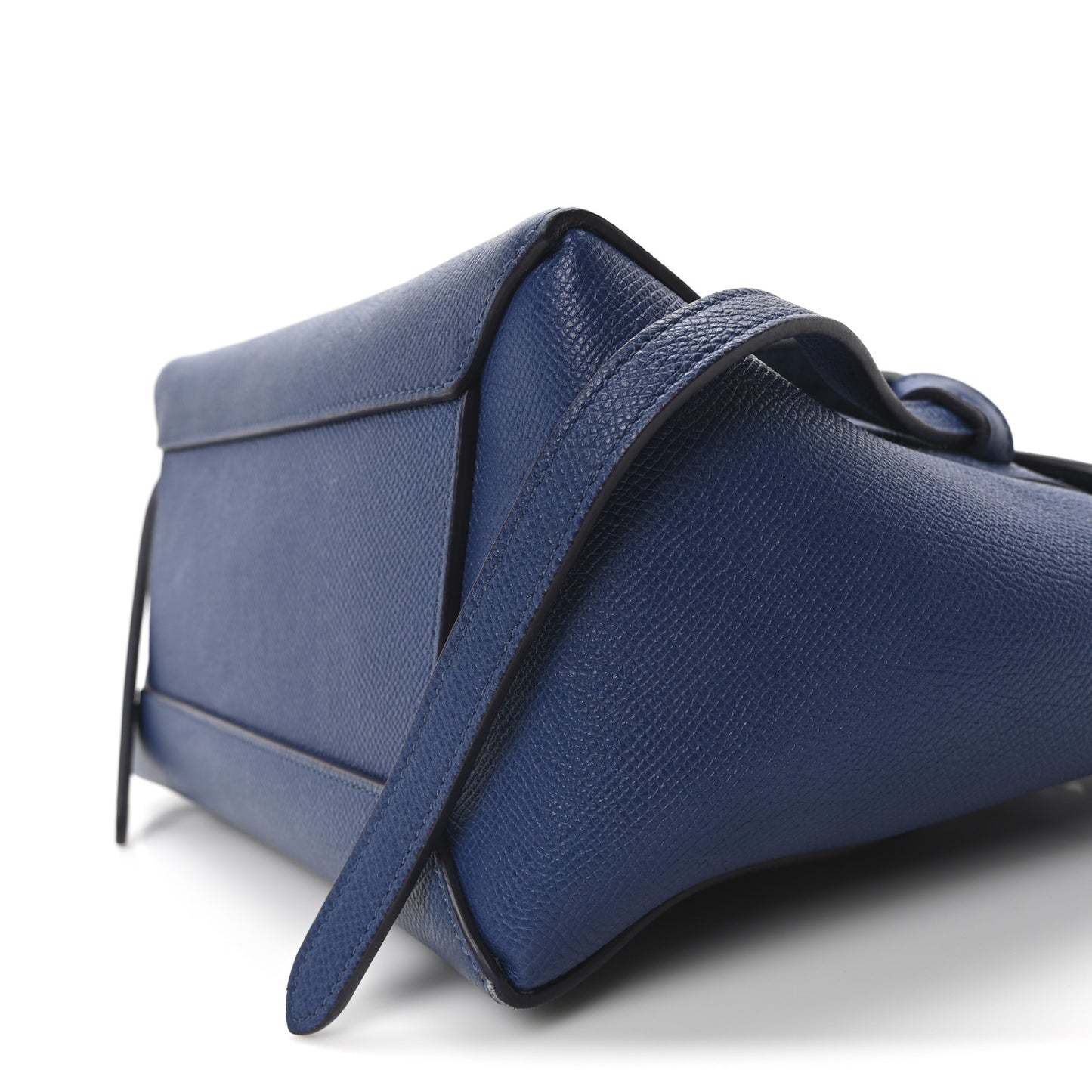 Grained Calfskin Micro Belt Bag Indigo