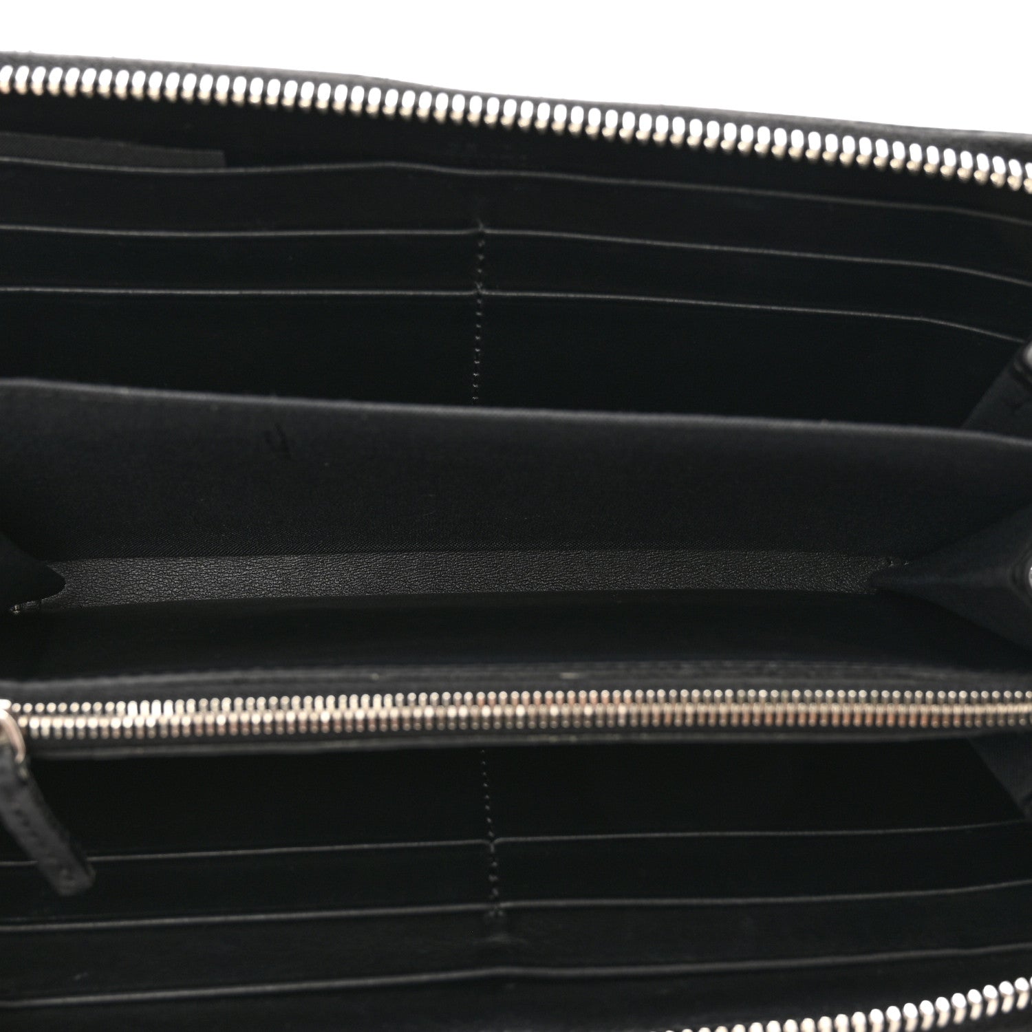 Fendi Vitello Liberty Fun Fair Studded Zip Around Wallet Black Multicolor 5 of 9