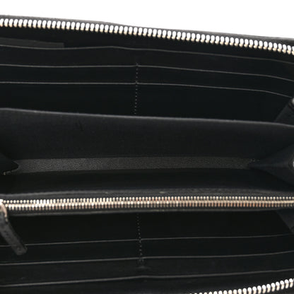 Fendi Vitello Liberty Fun Fair Studded Zip Around Wallet Black Multicolor 5 of 9