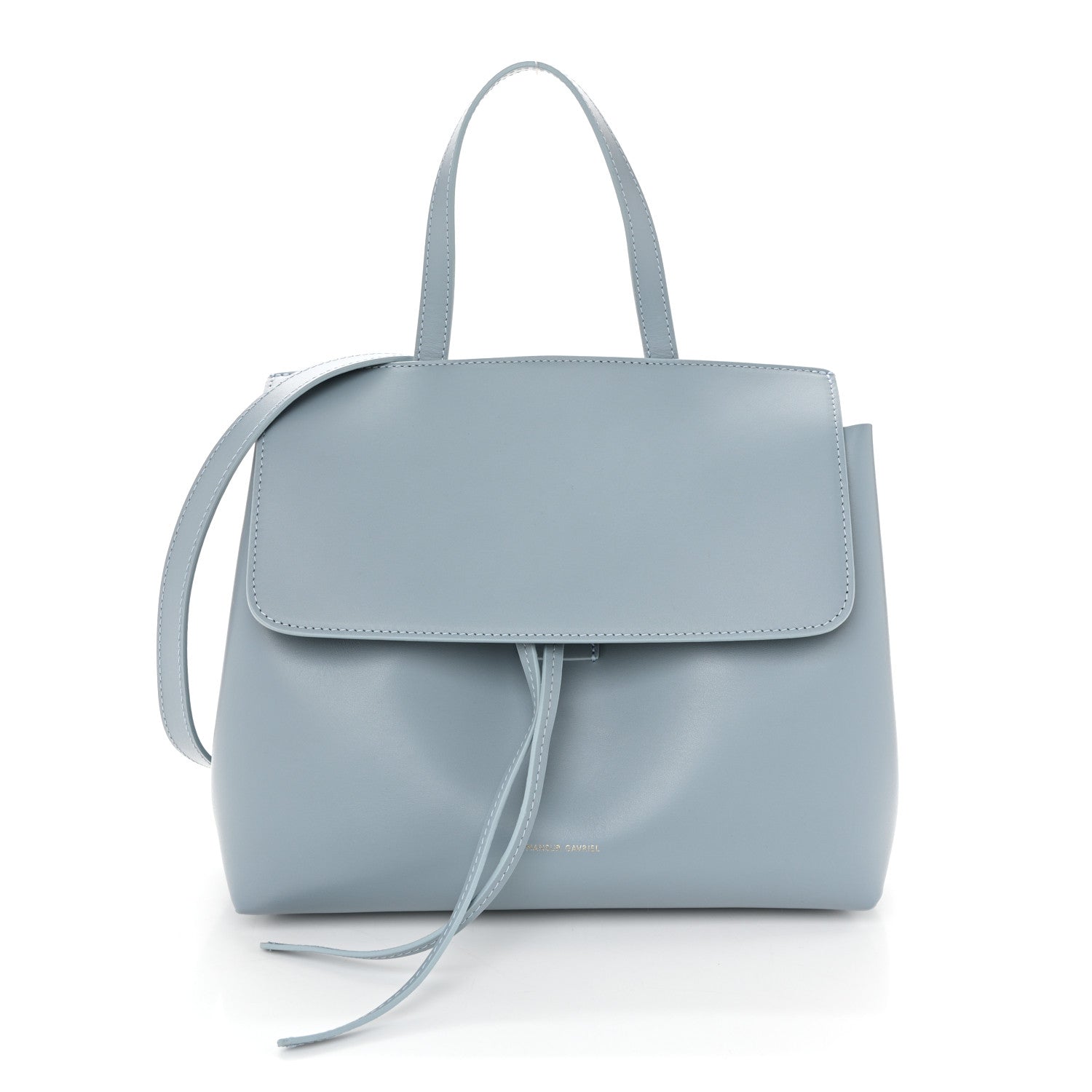 Mansur Gavriel Calfskin Mini Lady Bag Grey Blue 1 of 13