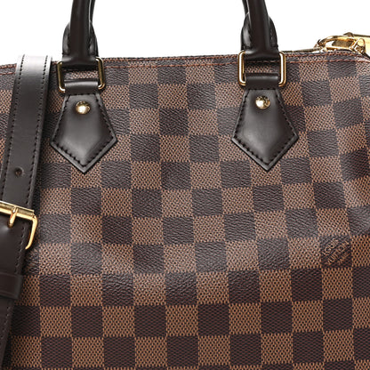 Louis Vuitton Damier Ebene Speedy Bandouliere 25 6 of 9