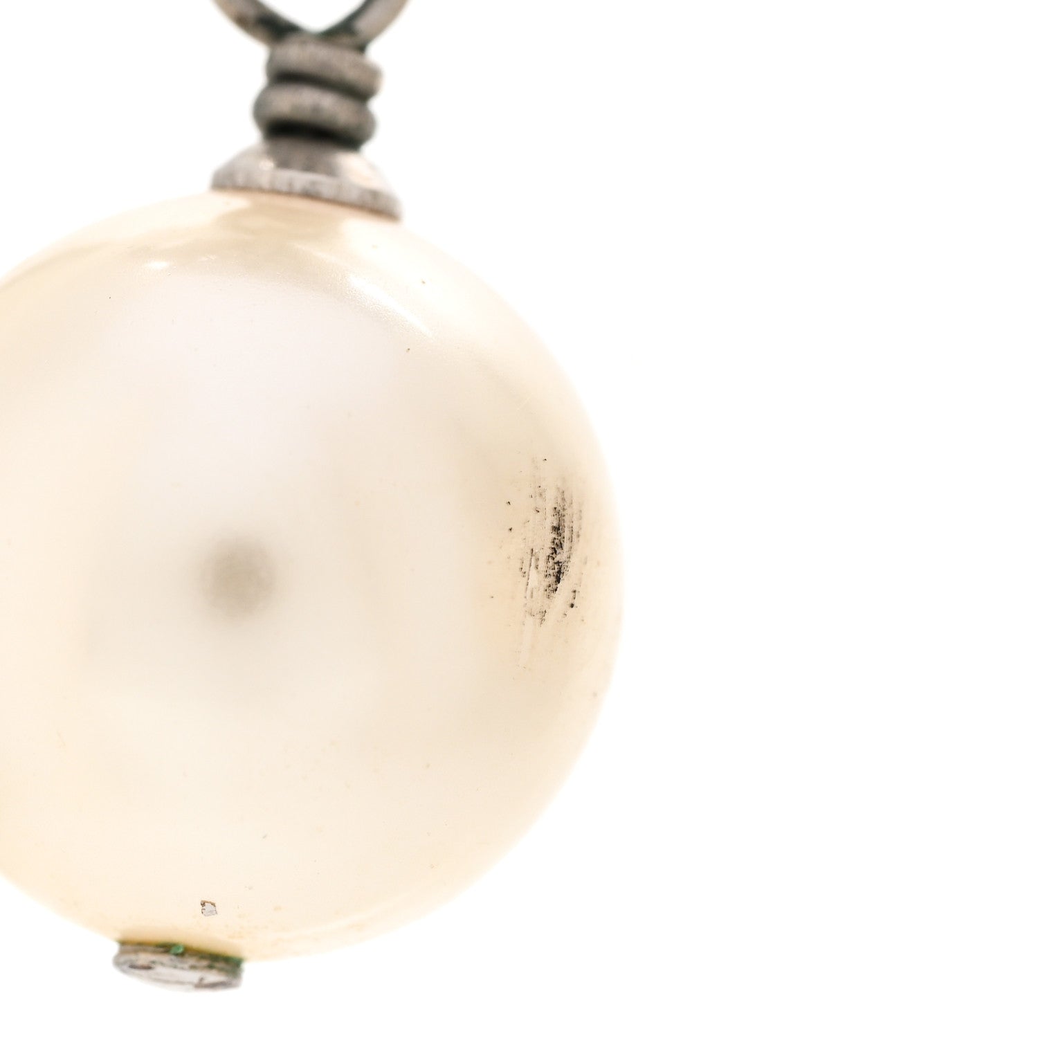 Chanel crystal CC pearl earrings 5 of 7