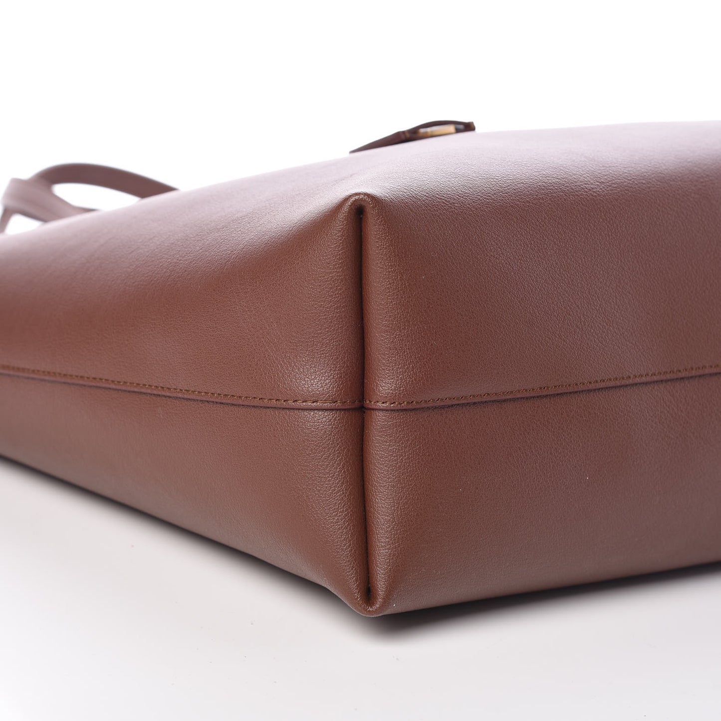 Calfskin Large Shopping Tote Old Brandy