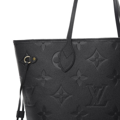 Louis Vuitton Empreinte Monogram Giant Neverfull MM Black 9 of 13