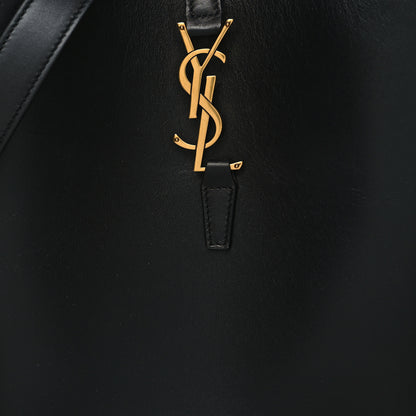 Saint Laurent Smooth Shiny Calfskin Monogram Le 37 Bucket Bag Black 8 of 12
